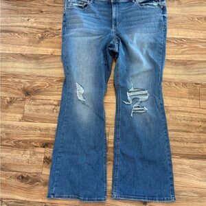 Maurice’s edgely High Rise Flare Jean Size 24 NWT